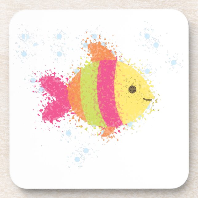 Posavasos Personalizado de peces de cuta (Frente)