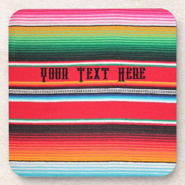Posavasos Personalizado de poncho de México (Frente)