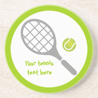 Posavasos personalizado de tenis y pelota