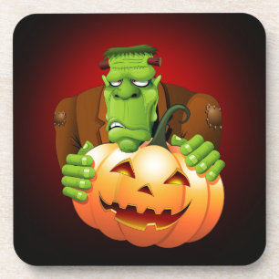 Posavasos Personalizado Frankenstein con Calabaza