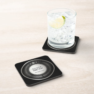 Posavasos PERSONALIZADO IMPRIMIR DIY MEDAL Silver Champion E