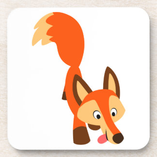 Posavasos Personalizado Inquisitivo Cute Fox Coasters Set