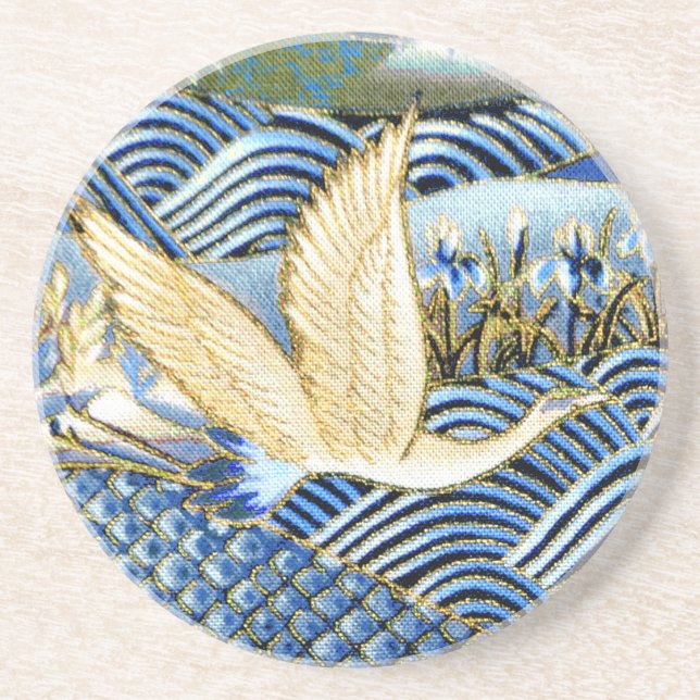 Posavasos Personalizado japonés de la grúa (Frente)