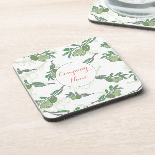 Posavasos Personalizado Logotipo de árbol de oliva Personali