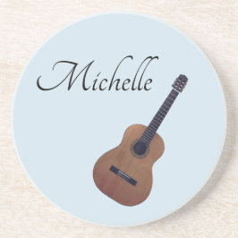 Posavasos Personalizado Muscular Guitar Azul