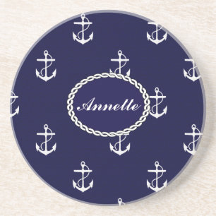 Posavasos Personalizado Náutico de Opus Posh Anchor