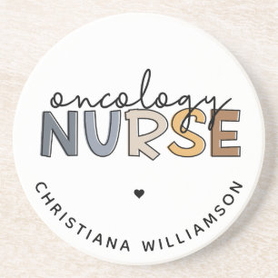 Posavasos Personalizado Oncología Enfermera Oncología RN Reg