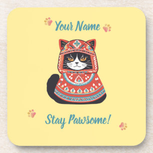 Posavasos personalizado para amantes de gatos - Li