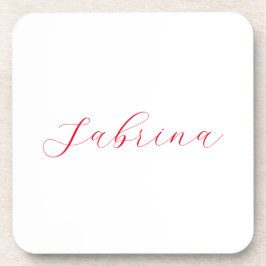 Posavasos Personalizado profesional de nombres de escritura 