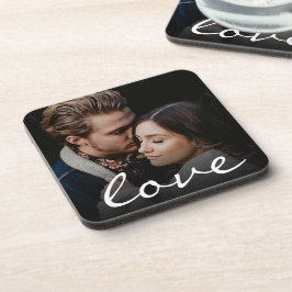 Posavasos Personalizado romántico guión de amor hace que sea