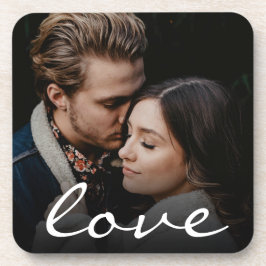 Posavasos Personalizado romántico guión de amor hace que sea