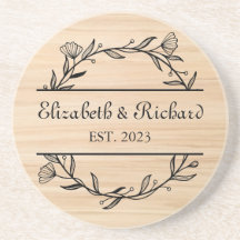 Personalizado Rústico Único Rústico Boda Fecha
