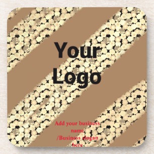 Posavasos Personalizado simple código QR agregar su nombre l