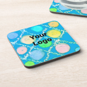 Posavasos Personalizado simple código QR agregar su nombre l