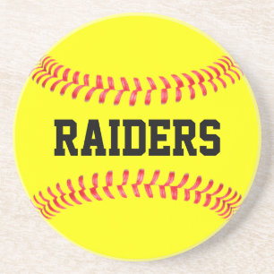 Posavasos Personalizado Softball Equipo Nombre Coach deporti