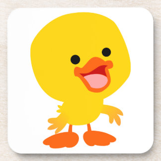 Posavasos Personalizado sonriente lindo Duckling Coasters Se