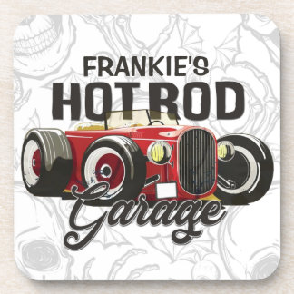 Posavasos Personalizado SU NOMBRE Hot Rod Garage Auto person