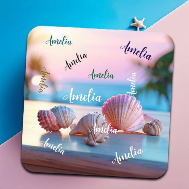 Posavasos Personalizado Summer Beach Elegant (Subido por el creador)