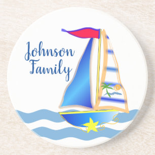 Posavasos Personalizado Sunny Sailing Day