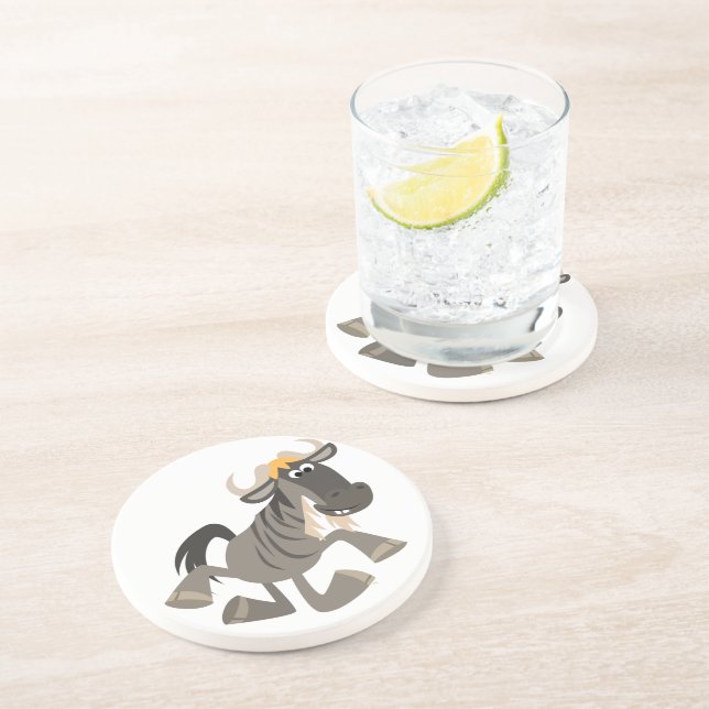 Posavasos Personalizado Tap Dancing Wildebeest Coaster (Lado)