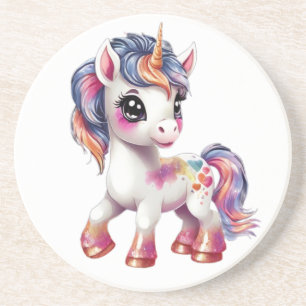 Posavasos personalizado unicornio
