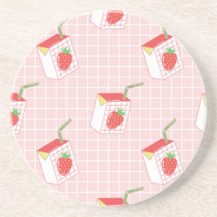 Posavasos Personalizados de fresa de leche: Patrones jugueto