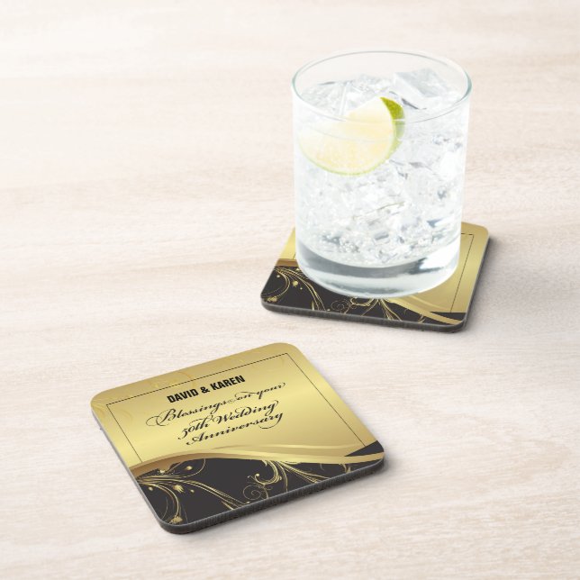 Posavasos Personalizar, 50 aniversario Boda Religioso (Lado Derecho)