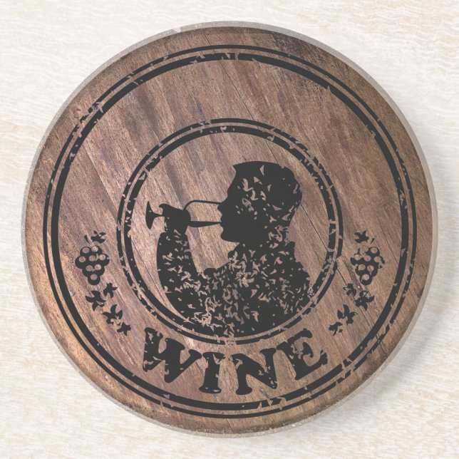 Posavasos Personalizar Wood and Wine Coaster (Frente)