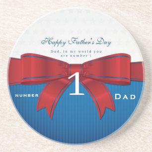 Posavasos Personalize Dad Number One In My World 