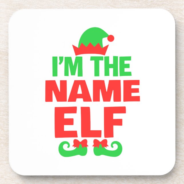 Posavasos Personalized Christmas Elf (Frente)