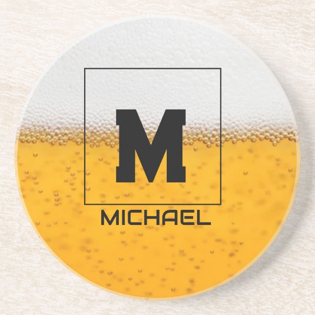 Posavasos Personalized Frosted Beer Mug with Custom Name (Frente)