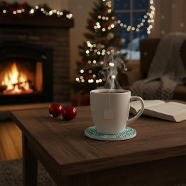 Posavasos Personalized Knit Pattern Sandstone Coaster