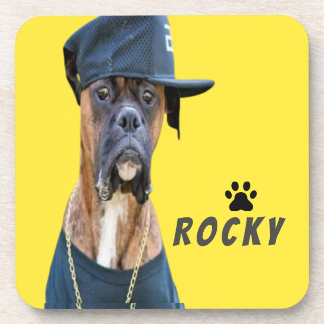 Posavasos  Personalized Mascot Photo and name Decorative  (Frente)