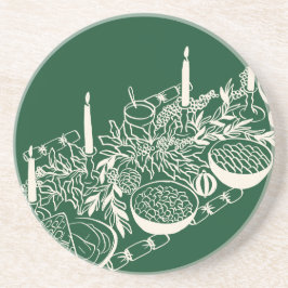 Posavasos Personalized Merry Christmas Table Minimal Design