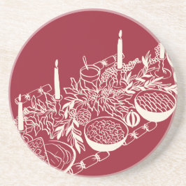 Posavasos Personalized Merry Christmas Table Minimal Design