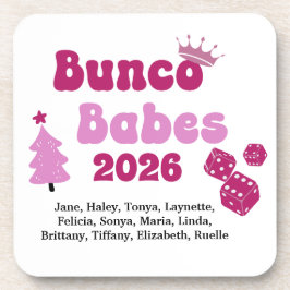 Posavasos Personalized Name Bunco Babes 