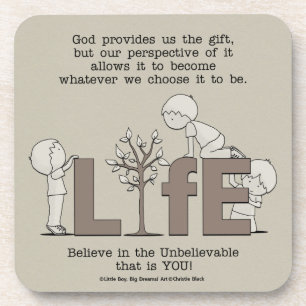 Posavasos Perspectiva de la vida
