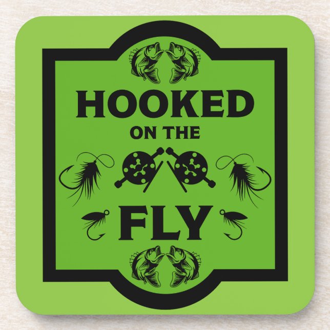 Posavasos Pesca de la mosca Alaska (Frente)