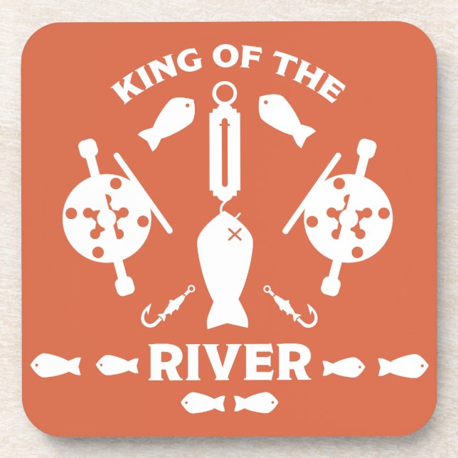 Posavasos Pesca de salmón Canadá (Frente)