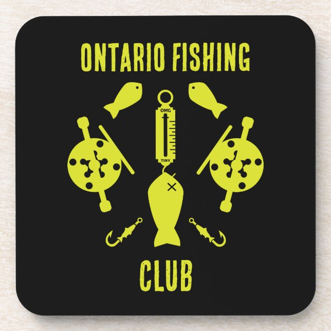 Posavasos Pesca de salmón canadiense (Frente)