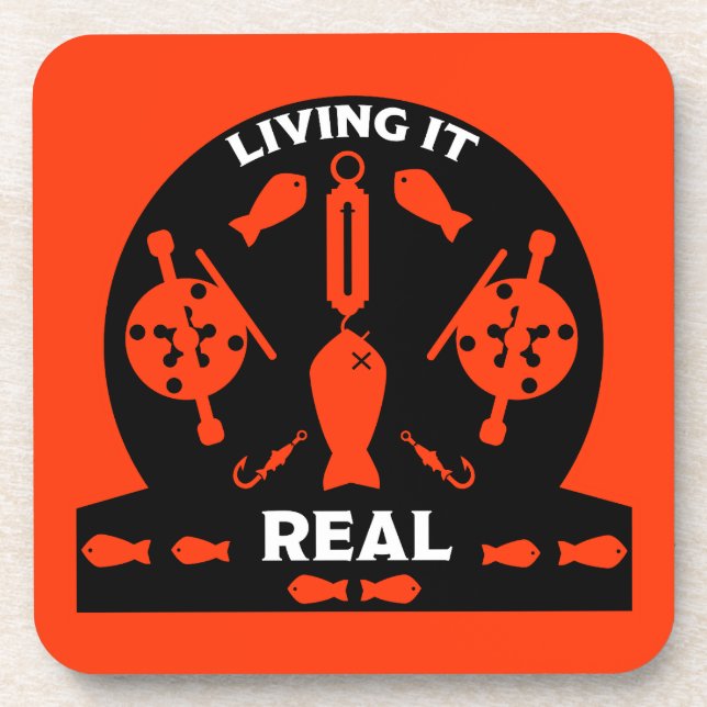 Posavasos Pesca de salmón salvaje (Frente)