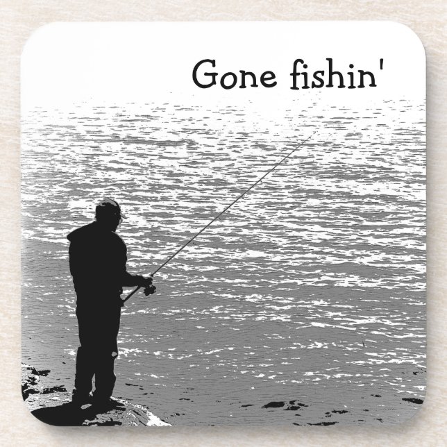 Posavasos Pesca en el lago (Frente)