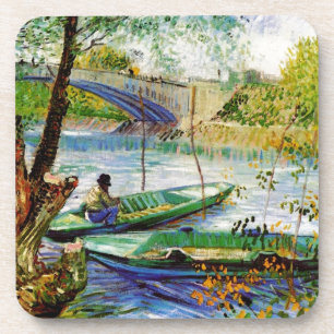 Posavasos Pesca en primavera, Vincent van Gogh. Hermosa pes
