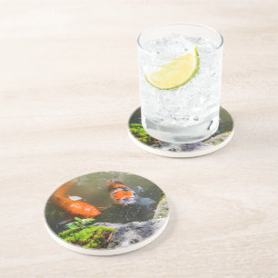 Posavasos Pescado de Koi en un estanque