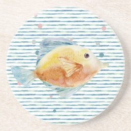 POSAVASOS PESCADO TROPICAL COSTERO DE AGUA BRILLANTE, PLAYA