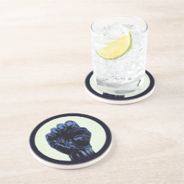 Posavasos PESO PRUEBA 2b Esparadrapo de piedra de círculo