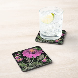 Posavasos Petales rosados Art Deco