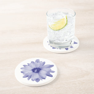 Posavasos pétalo azul retorcido