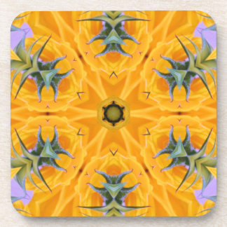 Posavasos Pétalos de girasol amarillo Kaleidoscope