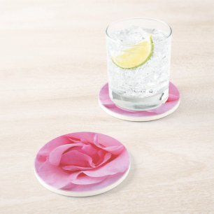 Posavasos Pétalos de rosa rosados